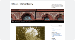 Desktop Screenshot of hillsborohistorical.org